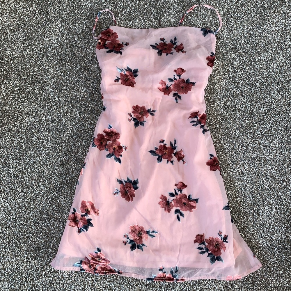 American Eagle Sheer top floral mini dress, New without tags, size xs